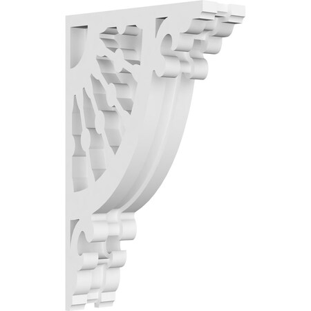 Ekena Millwork Wagon Wheel Architectural Grade PVC Corbel, 1 7/8"W X 5 1/2"D X 9"H CORP01X05X09WW